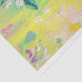 Elegantes grünes Tier-Straußendekoupage Seidenpapier (Ausschnitt)