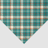 Elegantes grünes Vintages Kariertes Gewebe Seidenpapier (Ausschnitt)