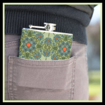 Elegantes grünes Vintages Muster Klein