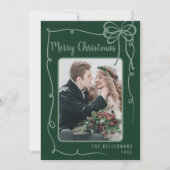 Elegantes grünes Weihnachten voller Whimsy (Vorderseite)