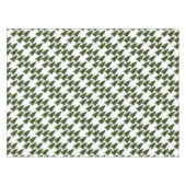 Elegantes grünes Weihnachtsbaummuster festlich wei Tischdecke (Vorderseite (Horizontal))