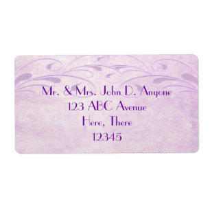Elegantes Grunge Floret Avery Label