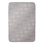 Elegantes, gurt-Rose-Gold und Graupantoletten Badematte (Vorderseite Vertikal)