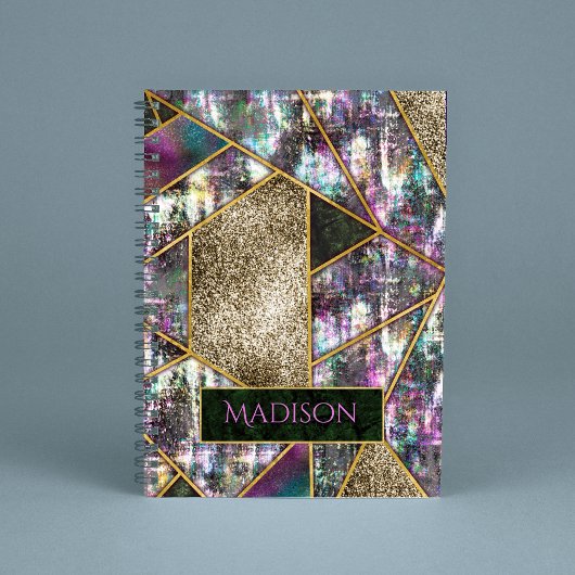 Elegantes, gürtelndes geometrisches Sketch Notizblock