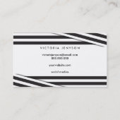 Elegantes Haarmake-up der modernen Visitenkarte (Rückseite)