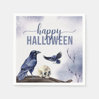 Elegantes Halloween Adult Party Wasserfarbe Gotisc Serviette