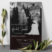 Elegantes Halloween-Brautparty Oktober Einladung