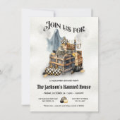 Elegantes Halloween Dinner Party Einladung (Vorderseite)