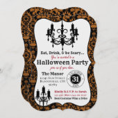 Elegantes Halloween-Einladung - Hasen-Eve-Party Einladung (Vorne/Hinten)