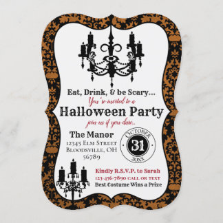 Elegantes Halloween-Einladung - Hasen-Eve-Party Einladung