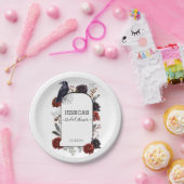 Elegantes Halloween Floral Boho Brautparty Pappteller (Party)