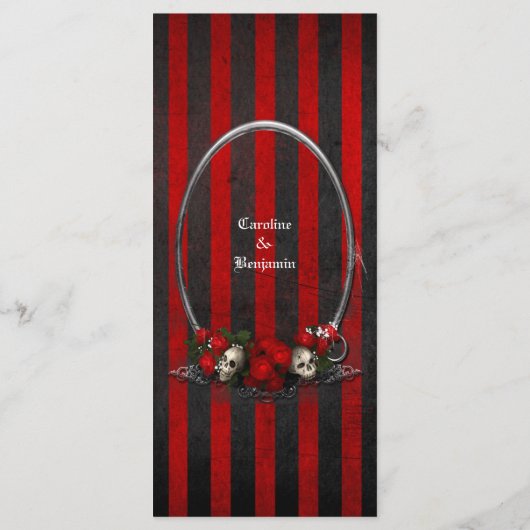 Elegantes Halloween-Menü Menükarte (Rückseite)