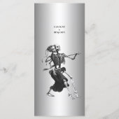 Elegantes Halloween-Menü Menükarte (Rückseite)