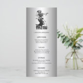 Elegantes Halloween-Menü Menükarte (Stehend Vorderseite)