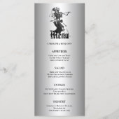 Elegantes Halloween-Menü Menükarte (Vorderseite)