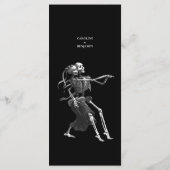 Elegantes Halloween-Menü Menükarte (Rückseite)