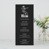 Elegantes Halloween-Menü Menükarte (Stehend Vorderseite)