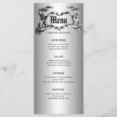 Elegantes Halloween-Menü Menükarte (Vorderseite)