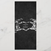 Elegantes Halloween-Menü Menükarte (Rückseite)