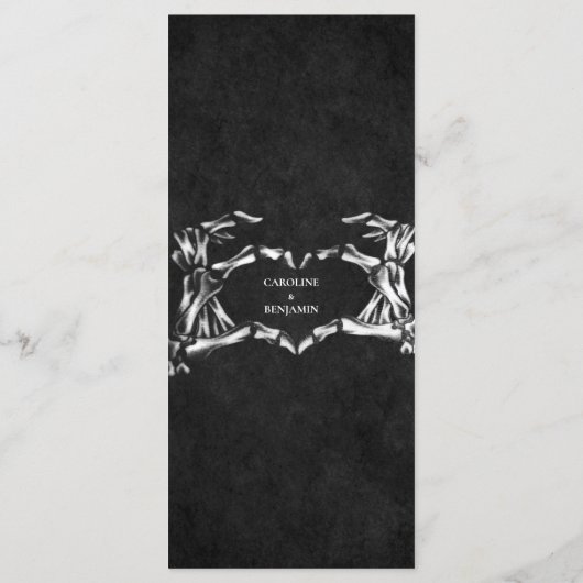 Elegantes Halloween-Menü Menükarte (Rückseite)