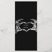 Elegantes Halloween-Menü Menükarte (Rückseite)