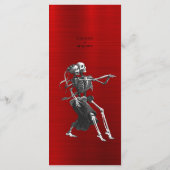 Elegantes Halloween-Menü Menükarte (Rückseite)