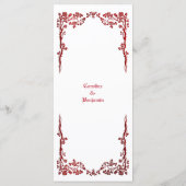 Elegantes Halloween-Menü Menükarte (Rückseite)