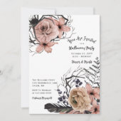 Elegantes Halloween-Party Einladung (Vorderseite)