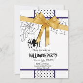 elegantes Halloween-Party Einladung (Vorderseite)