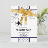 elegantes Halloween-Party Einladung (Stehend Vorderseite)