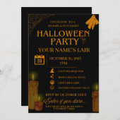 Elegantes Halloween-Party Einladung - Spooky Night (Vorne/Hinten)