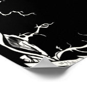 Elegantes Halloween Skeleton Brautparty Willkommen Poster (Ecke)