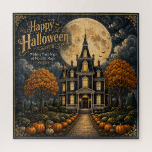 Elegantes Halloween-Spookschloss Puzzle