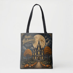 Elegantes Halloween-Spookschloss Tasche