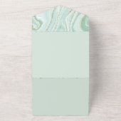 elegantes handgemaltes flüssiger Marmor-Design mit All In One Einladung (Außenbereich)