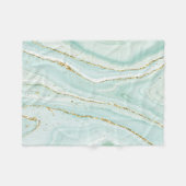 elegantes handgemaltes flüssiger Marmor-Design mit Fleecedecke (Vorderseite (Horizontal))