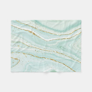 elegantes handgemaltes flüssiger Marmor-Design mit Fleecedecke