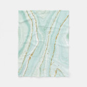 elegantes handgemaltes flüssiger Marmor-Design mit Fleecedecke (Vorderseite)