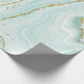 elegantes handgemaltes flüssiger Marmor-Design mit Geschenkpapier (Ecke)