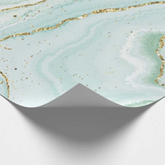 elegantes handgemaltes flüssiger Marmor-Design mit Geschenkpapier (Ecke)