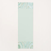 elegantes handgemaltes flüssiger Marmor-Design mit Yogamatte (Vorderseite)