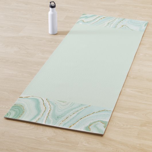 elegantes handgemaltes flüssiger Marmor-Design mit Yogamatte (Beispiel)