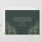 Elegantes handgemaltes Pine Tree Foto Weihnachten (Rückseite)