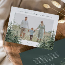 Elegantes handgemaltes Pine Tree Foto Weihnachten