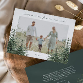 Elegantes handgemaltes Pine Tree Foto Weihnachten