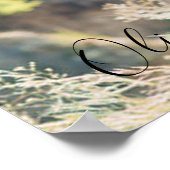 Elegantes, handgeschriebenes, benutzerdefiniertes  poster (Ecke)