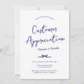 Elegantes, handgeschriebenes Client-Wertungsereign Einladung (Vorderseite)