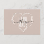 Elegantes, handgeschriebenes Geschäft dank Rabatt Dankeskarte (Rückseite)