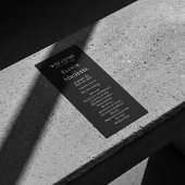 Elegantes, handgeschriebenes Hochzeitsprogramm