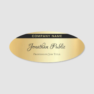 Elegantes handgeschriebenes namensschild